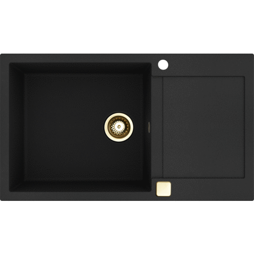 Lavabo Saturn 860 diskb&auml;nk, 86x50 cm, svart