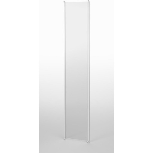 Contura Shower Next skydedør til brusekabine, 80 cm, klart glas, hvid profil