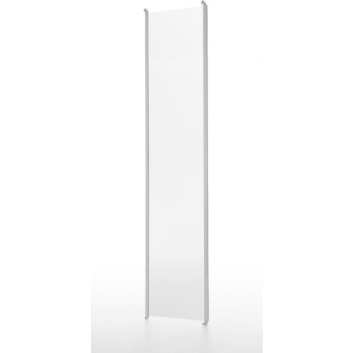 Contura Shower Next skydedør til brusekabine, 90 cm, klart glas, hvid profil