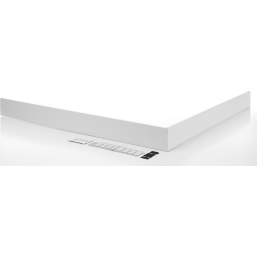 Contura Shower Next frontplade, 90x90 cm, hvid