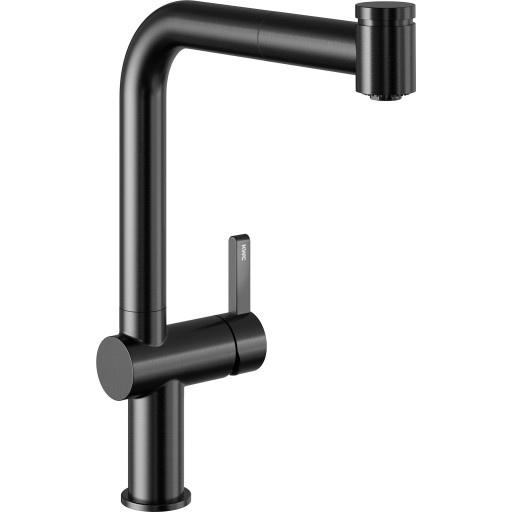 KWC Bevo E köksblandare, utdragbar pip, svart