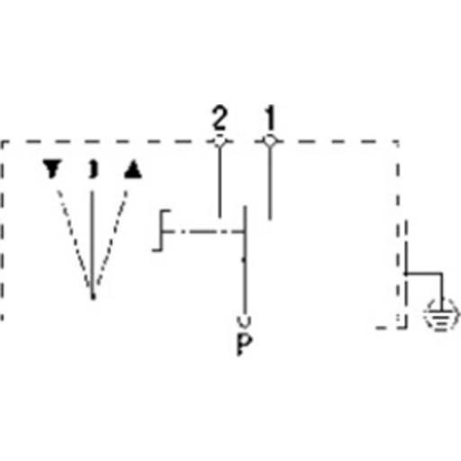 Geba nøkkelbryter, opp ned pulsfunksjon, S-APZ 1-2T/1 m/sylinder Backuptype - El