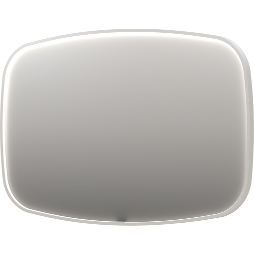 Sanibell Ink SP31 spejl med lys, dæmpbar, dugfri, mat hvid, 120x80 cm