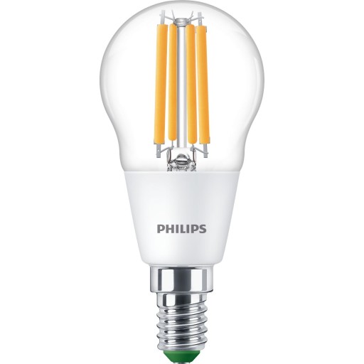 10 stk Master Ultra Efficient LED Krone 2,3W 827 485 lm E14, klar