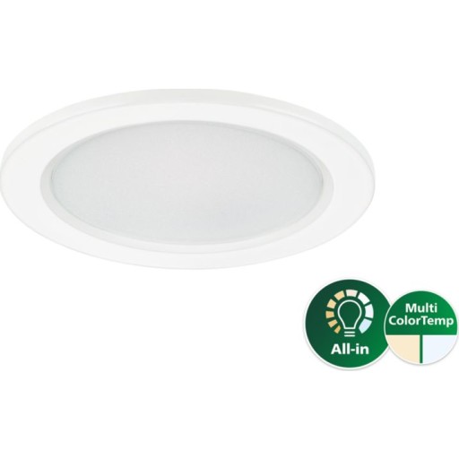 Billede af CoreLine Slim all-in DN145B 600lm 830-840 6,5W Ø68-73 hvid