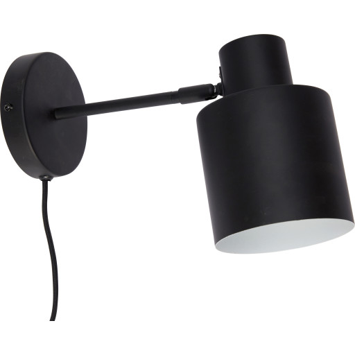 Hübsch Fuse væglampe, sort