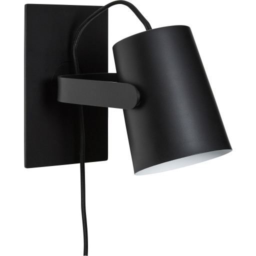 Hübsch Ardent væglampe, sort