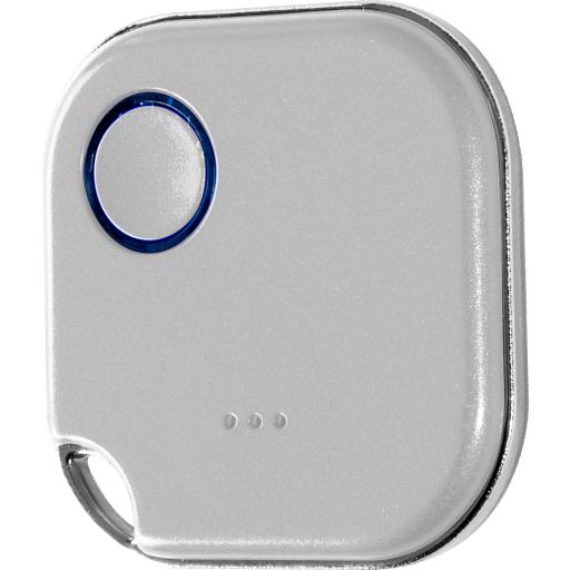 Shelly Blu Button 1 hvit, Bluetooth batteritrykk Backuptype - El