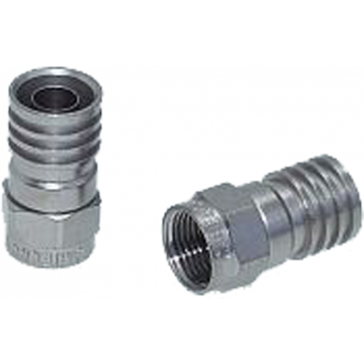 Billede af 100 stk F-Konnektor F-Crimp 5,1/8,4 univ / SAT2