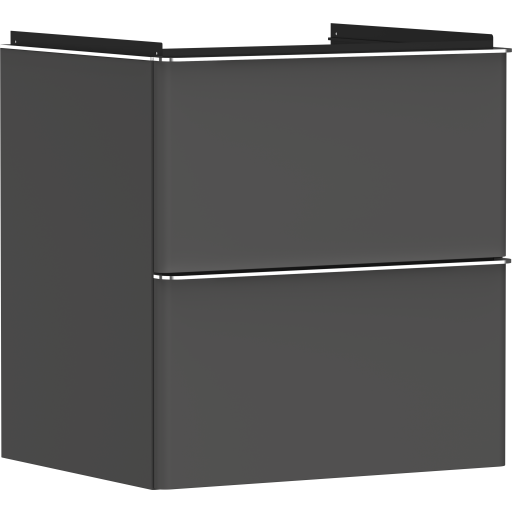 Hansgrohe Xelu Q underskab, 58x49,5 cm, mat grå