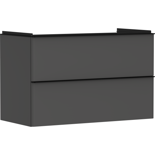 Hansgrohe Xelu Q underskab 98x47,5 cm, mat grå billede