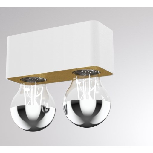 Tupaq Sd Vagg/taklampa Vit/guld E27 Max 7w Led