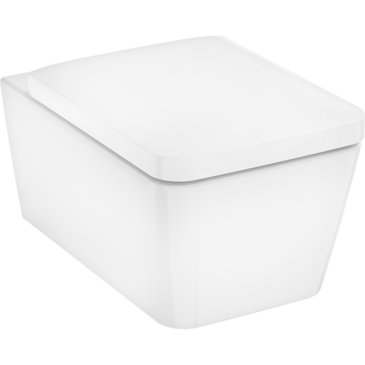 Hansgrohe EluPura Q 540 vägghängd toalett, utan spolkant, vit