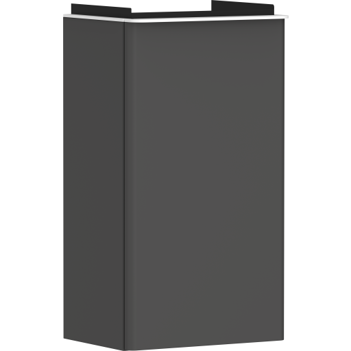 Hansgrohe Xelu Q underskab, 34x26,5 cm, venstre, mat grå