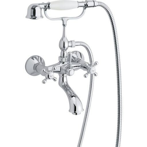 Damixa Tradition kar+brusbat. m.håndbruser og slange. 2-grebs. fork. m.rosetter 37025.00