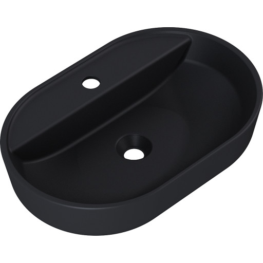 Cosmic Wish håndvask, 62x41 cm, mat sort