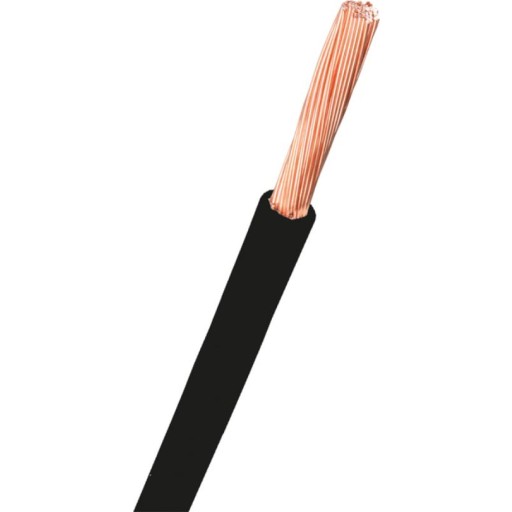 Samlekabel H07V2-K 1X10MM2 sort R100 - (100 meter)