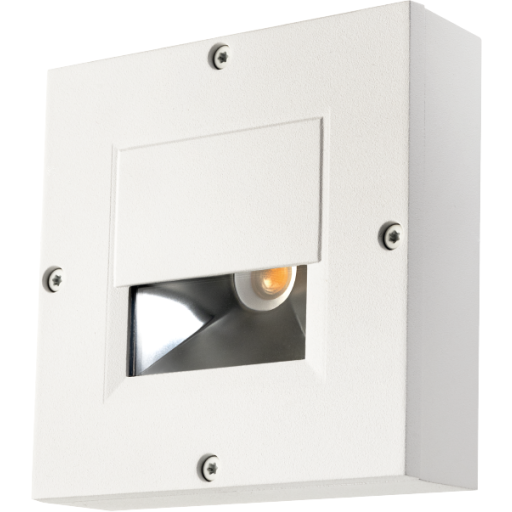 SG Callisto Square udendørs væglampe, 2700K, hvid