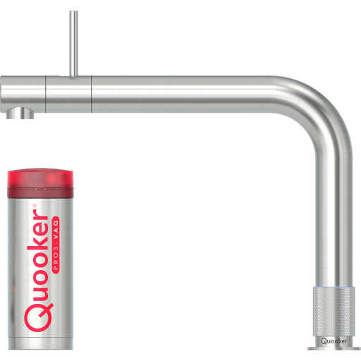 Quooker Front Pro3 køkkenarmatur, kogende vand, stål
