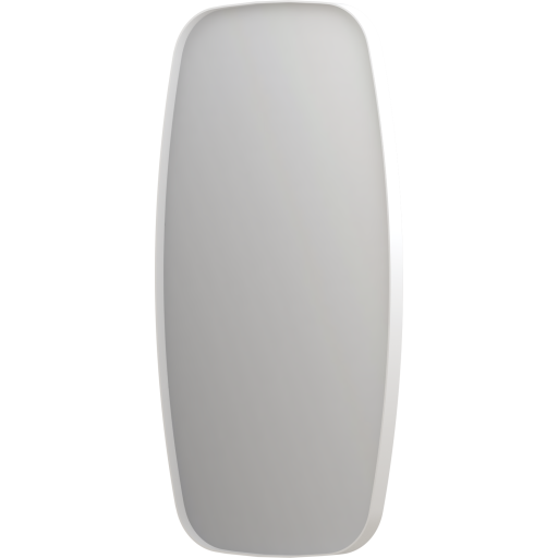 Sanibell SP29 speil 40x80cm på matt hvit aluminiumsramme Backuptype - VVS
