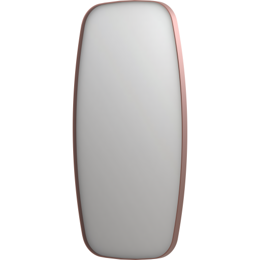 Sanibell SP29 speil 50x100cm på børstet kobber aluminiumsramme Backuptype - VVS