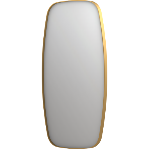 Sanibell SP29 speil 50x100cm på børstet matt gull aluminiumsramme Backuptype - VVS
