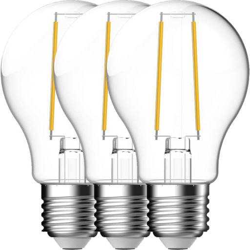 Nordlux E27 stanardpære, 4000K, 4W, 3-pak billede
