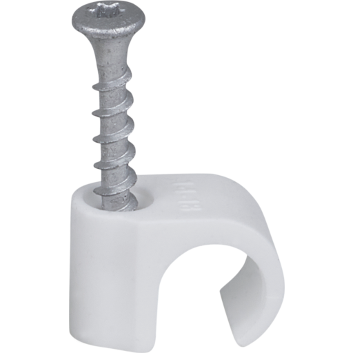 100 stk Tillex skrueclips 14-18 mm rund, TX20, hvid billede