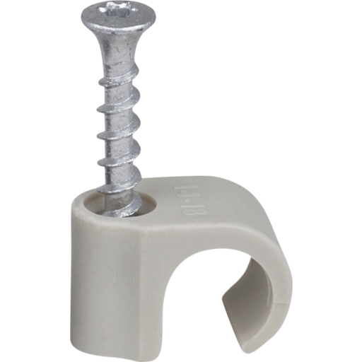 100 stk Tillex skrueclips 14-18 mm rund, TX20, grå billede