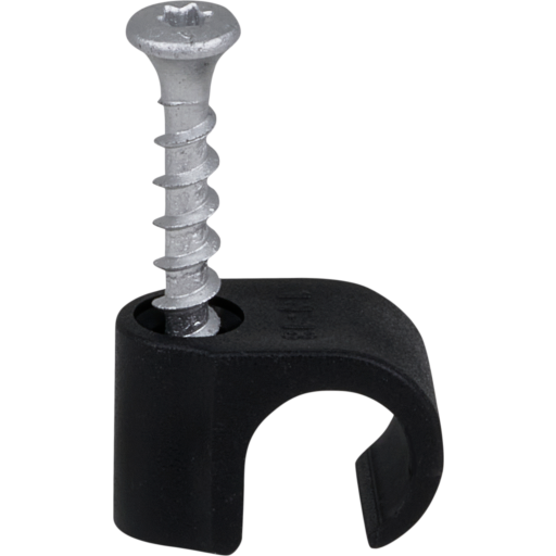 100 stk Tillex skrueclips rund, TX20, 14-18/40 mm, sort billede