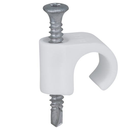 100 stk Drillclips 14-18 mm rund, TX20, hvid billede