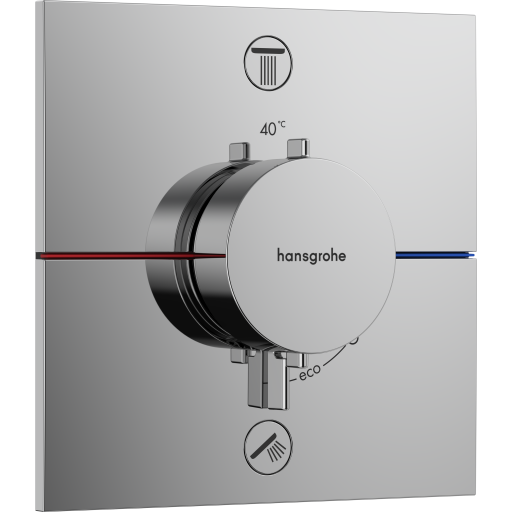 9 st Hansgrohe ShowerSelect Comfort E duschblandare, krom