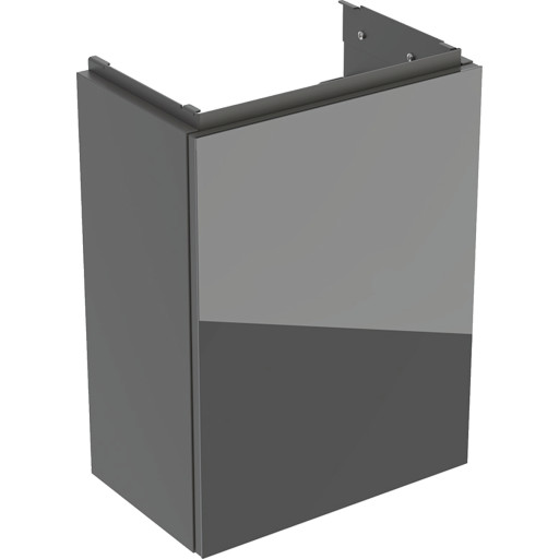 Geberit Acanto underskab, 39,2x24,6 cm, grå glas