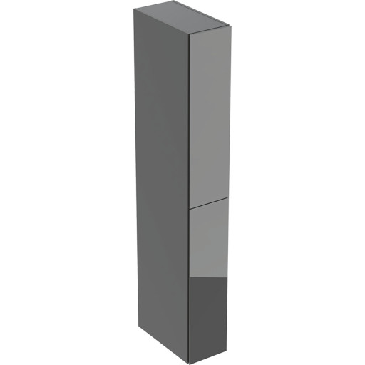 Geberit Acanto højskab, 24x180 cm, grå glas