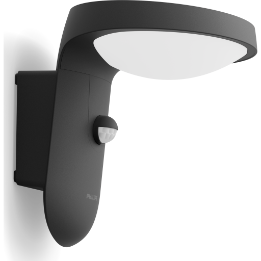 Billede af Tyla Solcelle Væglampe med sensor 1,2W 3000K IP44, antracit