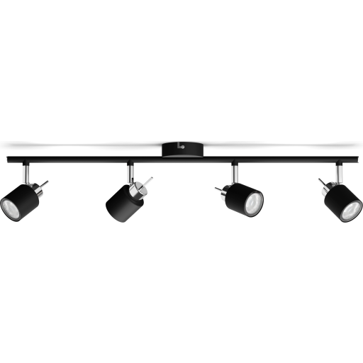 Billede af Meranti Loftlampe 4xGU10, sort