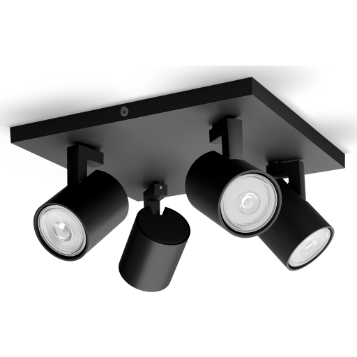 Philips myLiving Runner spotlampe, sort billede