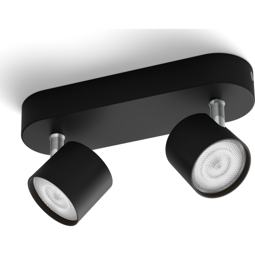 Philips myLiving Star spotlampe, sort billede