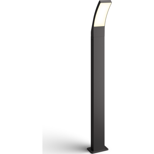 Philips Splay søjlelampe 12 W, Udendørs piedestal/postbelysning, Grå, IP44, Have, Terrasse, I, Midlertidig