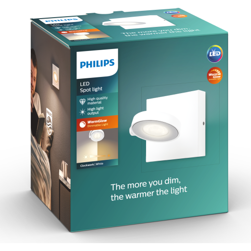 Billede af Clockwork Loftlampe 1x4,5W DTW 2200-2700K, hvid
