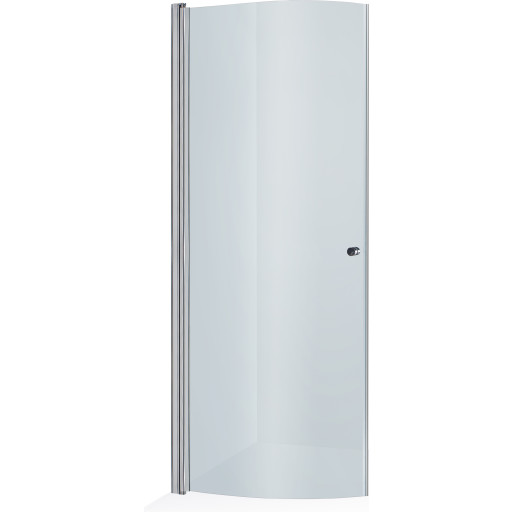 Brasta Katarina brusedør, 87,5 cm, klart glas, krom profil