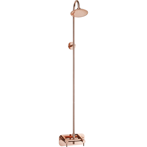 Frostline Eqi væghængt udendørsbruser, til 15-35 cm væg, kobber