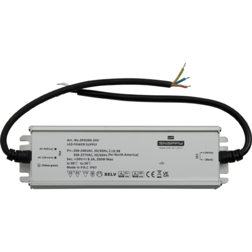 Ansell Lighting udendørs LED driver, 24V, 200W