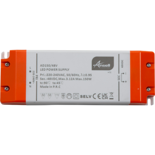 Ansell Lighting LED driver, 48V, 150W