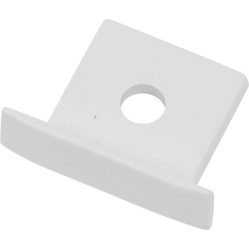 Endestykke med hul til 15×20 Profil sort