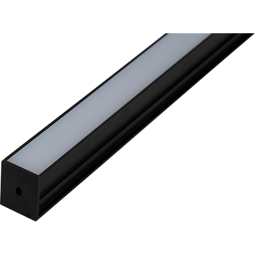 2M Påbyg Profil 10×10 (indv. 6mm) IP20 sort