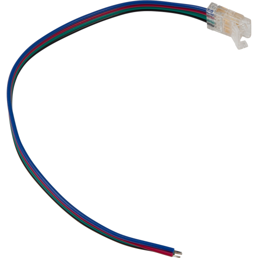 Ansell Lighting RGB tilslutningsstykke til LED strip, med kabel, 10 mm