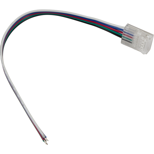 Ansell Lighting RGBW tilslutningsstykke til LED strip, med kabel, 12 mm