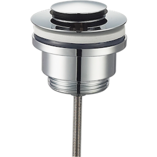 Secher AF 47-H bundventil, push-open, krom