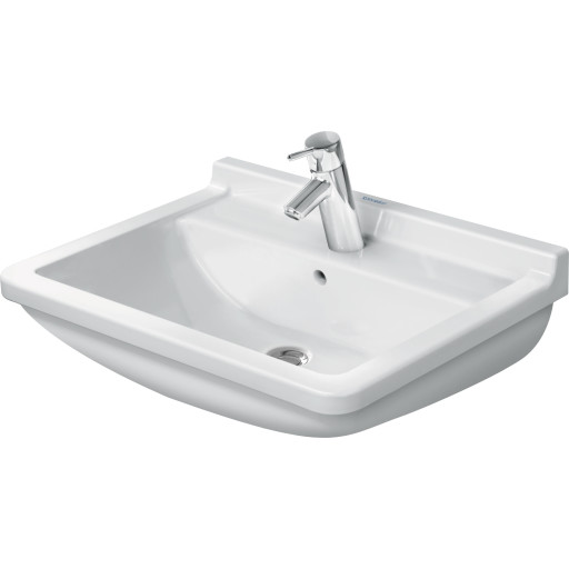 Duravit Starck 3 håndvask, 600x450 mm, med Wondergliss
